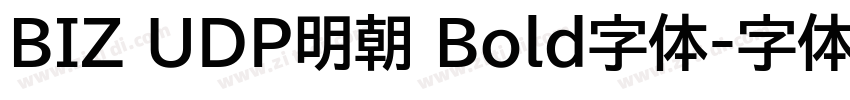 BIZ UDP明朝 Bold字体字体转换
